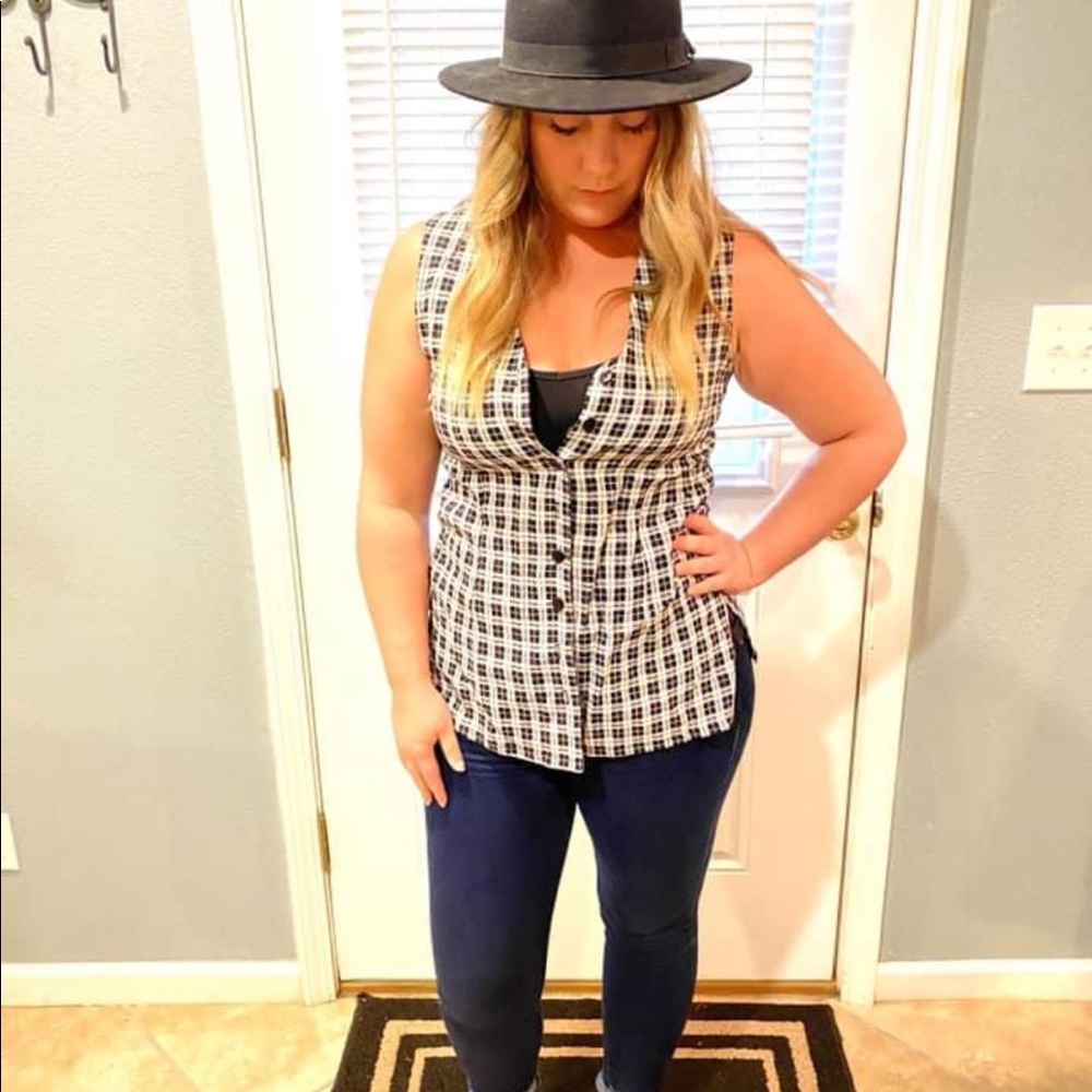 Vintage 90s gingham top